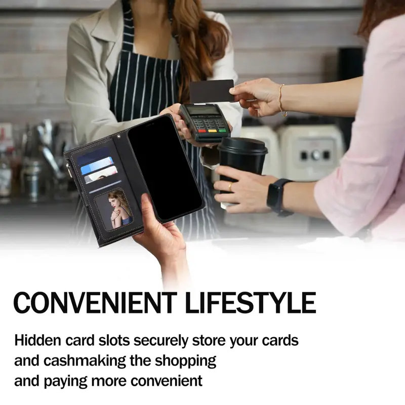 for samsung galaxy s24 s24plus s24ultra s23 s23plus s23ultra s23fe 5g s22 s22plus s22ultra s21 s21plus s21ultra s21fe a55 5g note20 note20uitra phone wallet case pu leather wallet case with credit card slot holder coin pocket phone flip case details 4