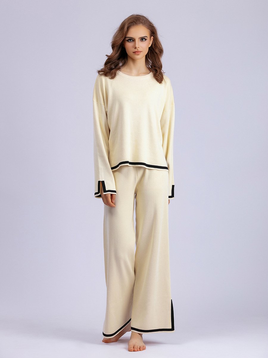 Classy Elastic Knit Lounge Set