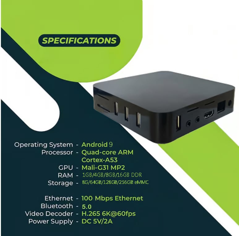⏰ Smart TV Box