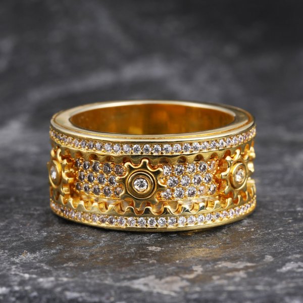 💎Personalized Stress Reducing Rotatable Gear Ring