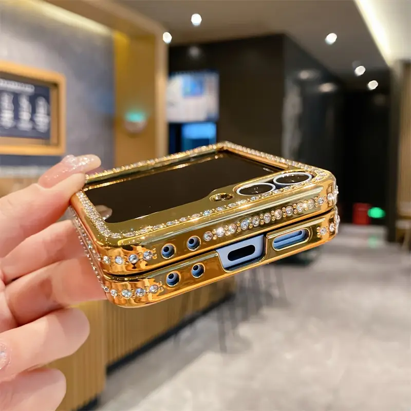 cute     heart bowknot       artificial leather phone case   z flip 5 z flip 6 zflip 4 zflip 3 5  glitter bling   shockproof back cover   details 8