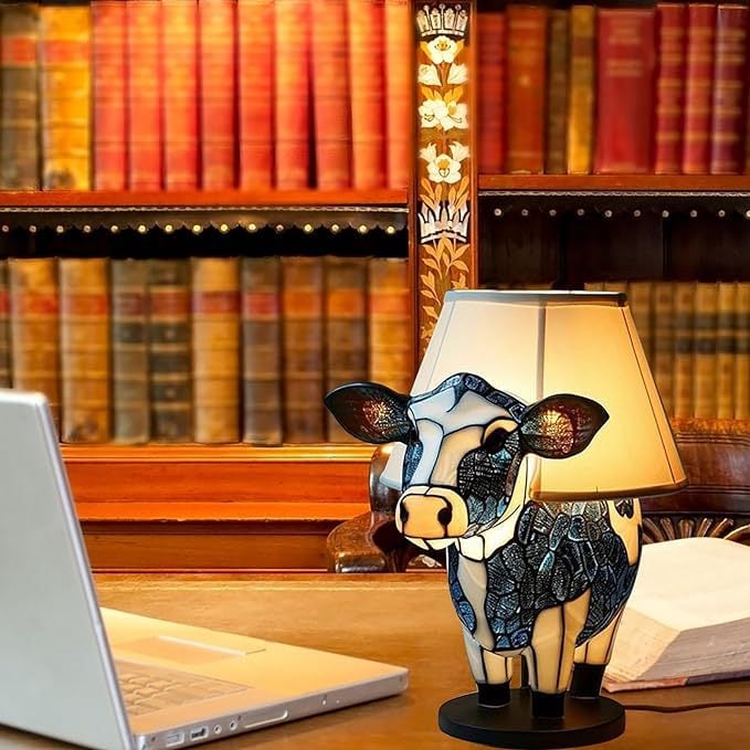 (HOT SALE NOW 50% OFF) -ANIMAL COW TABLE LAMP