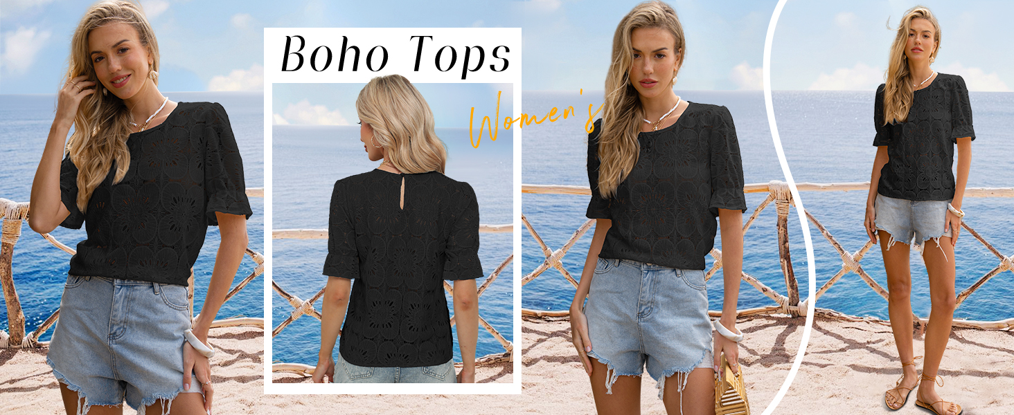 cute boho tops