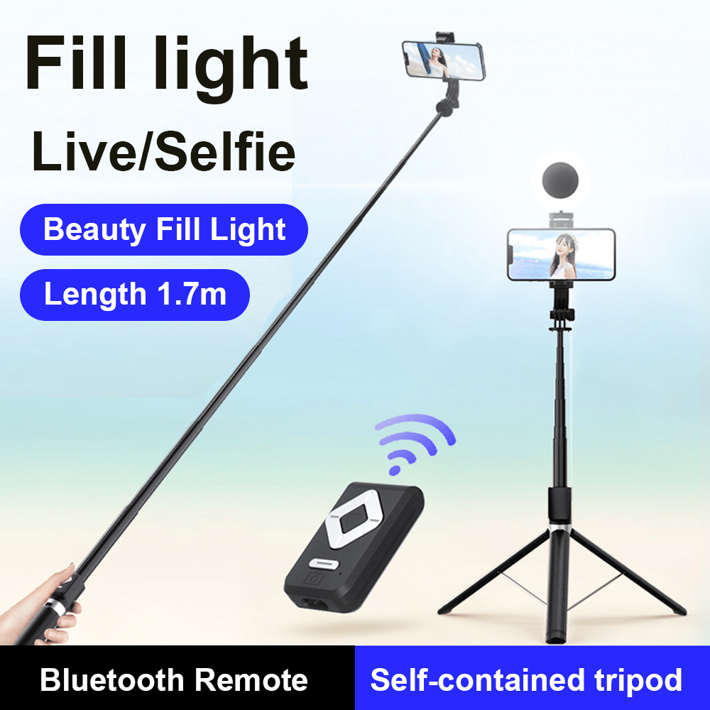 2024 New Year Hot Sale 40% OFFNew 6 in 1 Bluetooth Selfie Stick