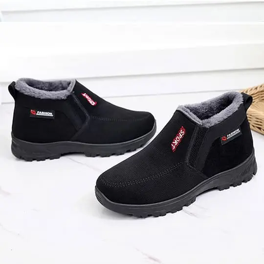 (⏰CLEARANCE SALE 70% OFF) Men's 2024 Winter New Waterproof And Non-Slip Slip-On Warm Cotton Shoes Correction Ankle Support Wide Toe Arch Support Sports Shoes