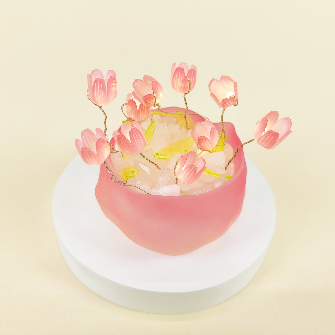 DIY Kit Tulip LED Night Light, Unique Handmade Gift for Her