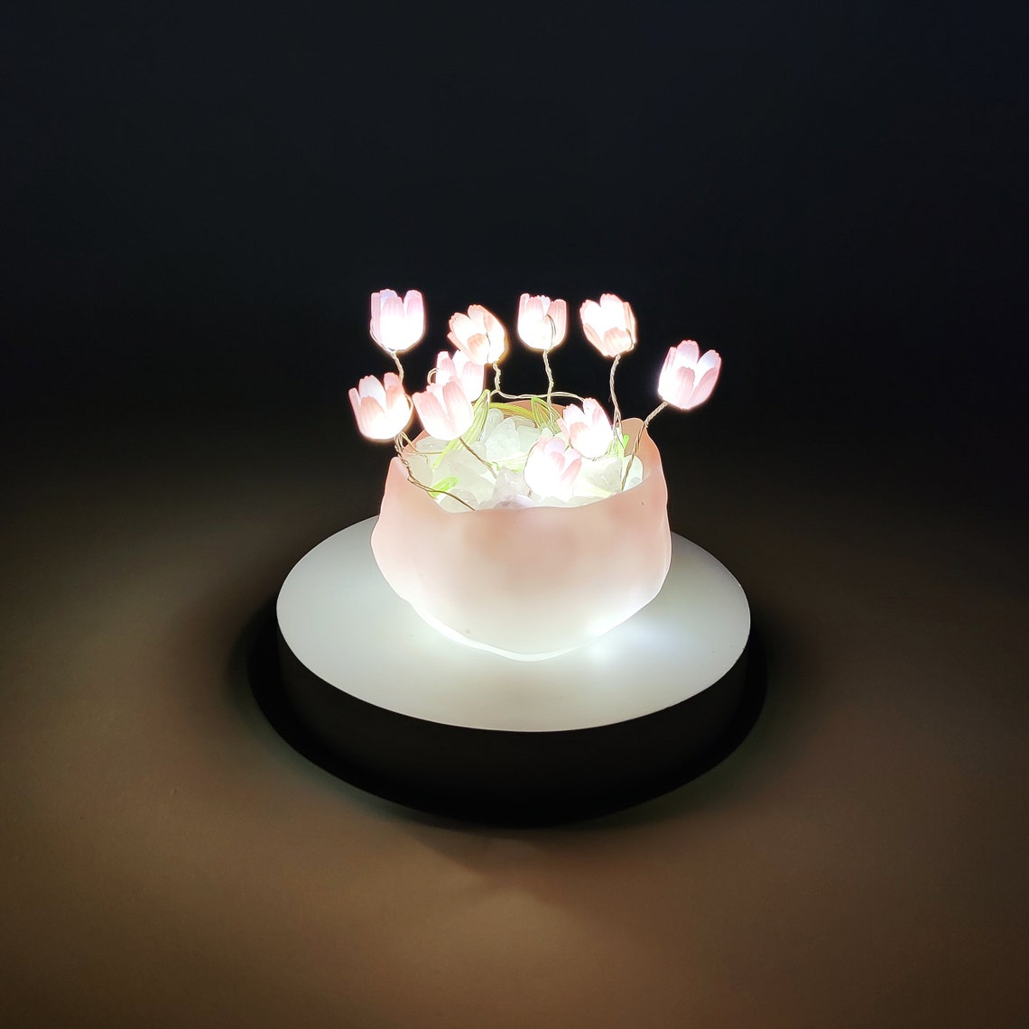 DIY Kit Tulip LED Night Light, Unique Handmade Gift for Her
