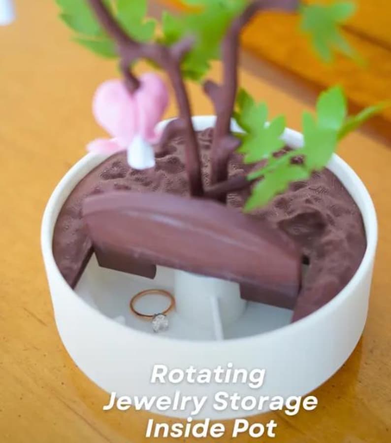 3D Printed Bleeding Hearts Jewelry Box – Unique Organizer for Jewelry or Keepsakes