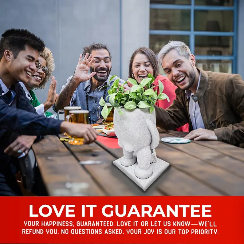 Funny Succulent Pots, Gardening Gift, Flower Pots, Hilarious Housewarming Gag Gift for Plant Lovers, Office Gift & Home Decor