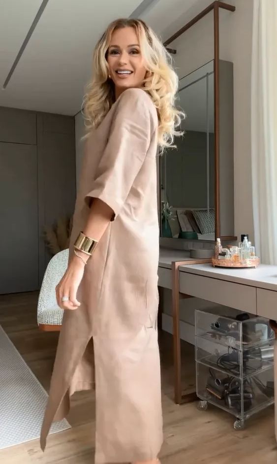 Women's Cotton linen casual dress