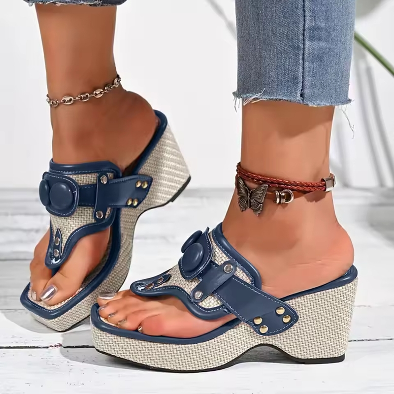 🔥Sparkle Buckle Slip-On Sandals for Women
