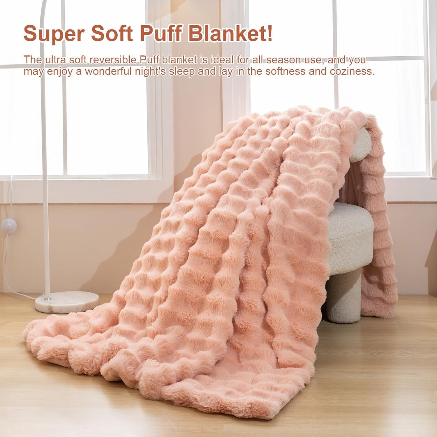 Super Soft Plush Couch Cover - Sofa Cushion Cover for Ultra Soft Comfort