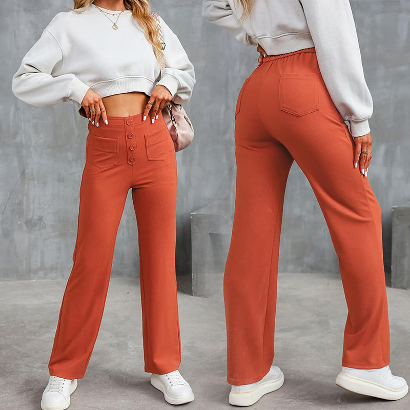 Buy 2 FREE SHIPPING & Get 10% OFFHigh Waisted Elastic Casual Pants