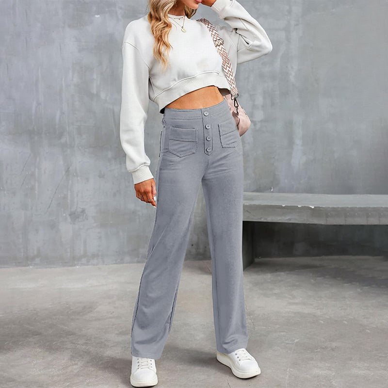 Buy 2 FREE SHIPPING & Get 10% OFFHigh Waisted Elastic Casual Pants
