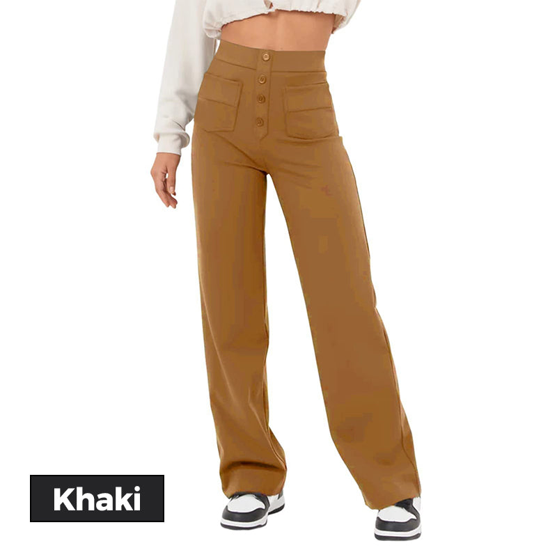 Buy 2 FREE SHIPPING & Get 10% OFFHigh Waisted Elastic Casual Pants