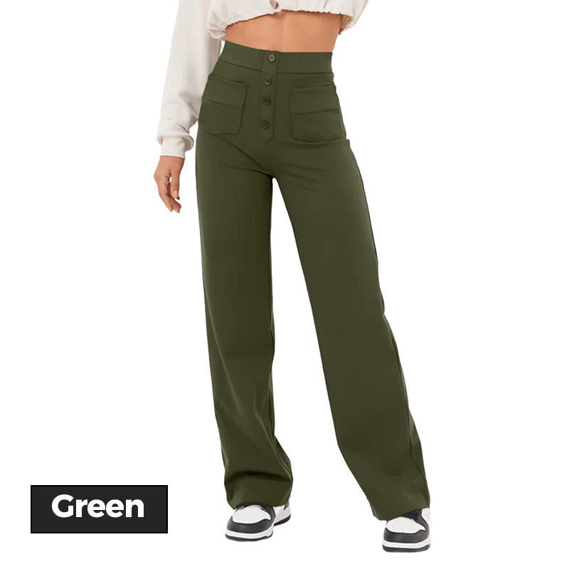 Buy 2 FREE SHIPPING & Get 10% OFFHigh Waisted Elastic Casual Pants
