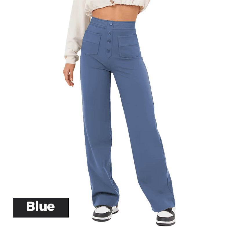 Buy 2 FREE SHIPPING & Get 10% OFFHigh Waisted Elastic Casual Pants