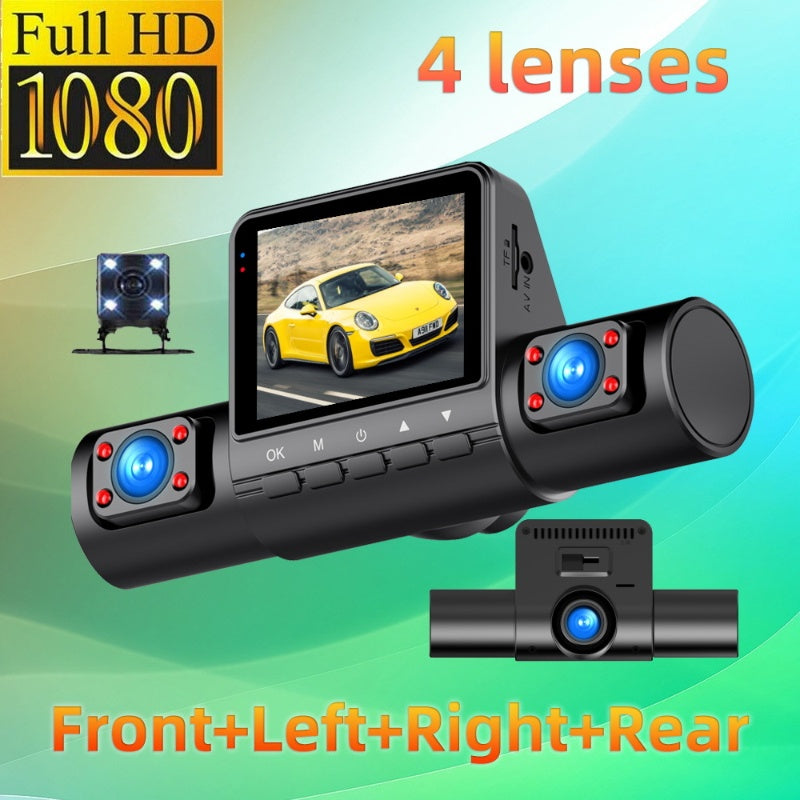 🎥1080P 4 Channel Car Camera with Night Vision