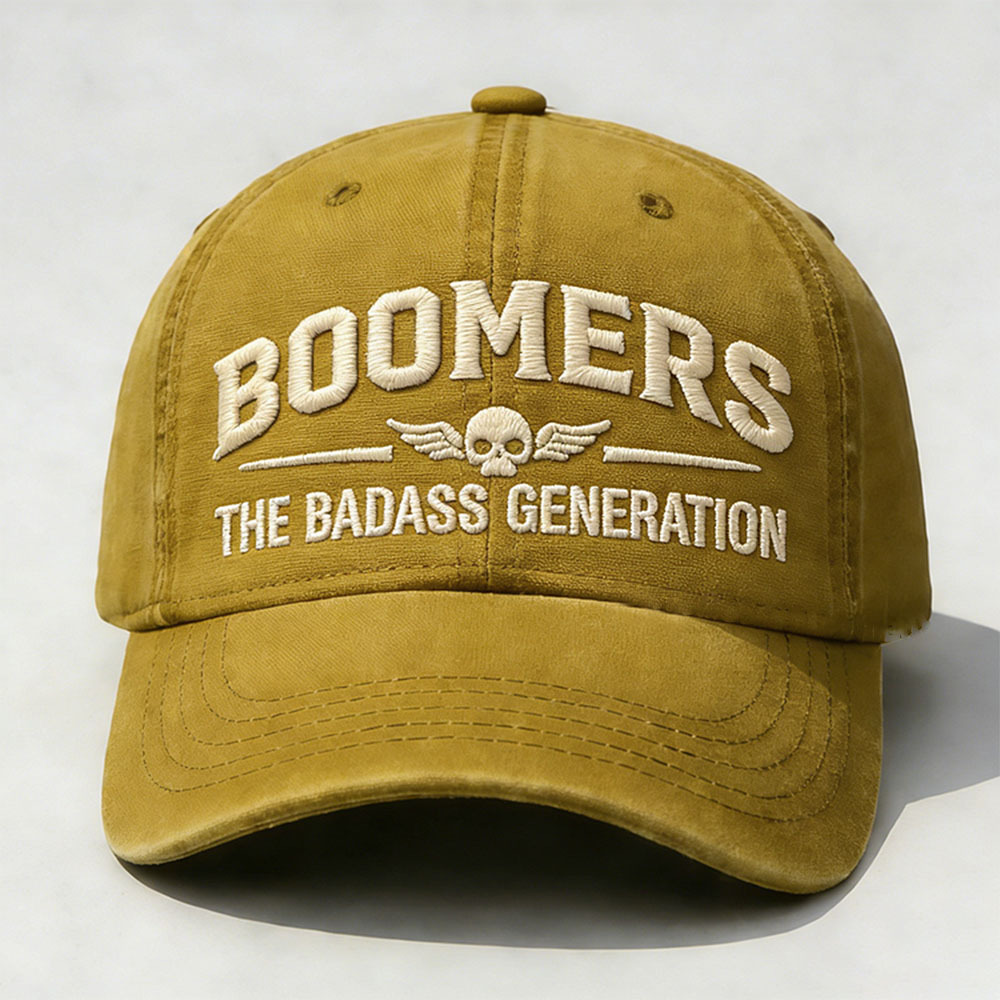 Boomers The Badass Generation Embroidery Cap