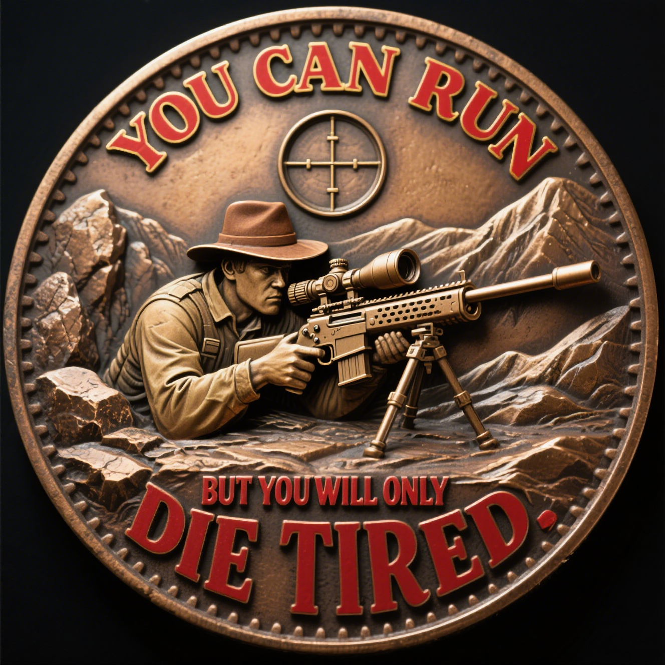 Sniper Legend Challenge Coin - The Ultimate One Shot One Kill & Hunt D