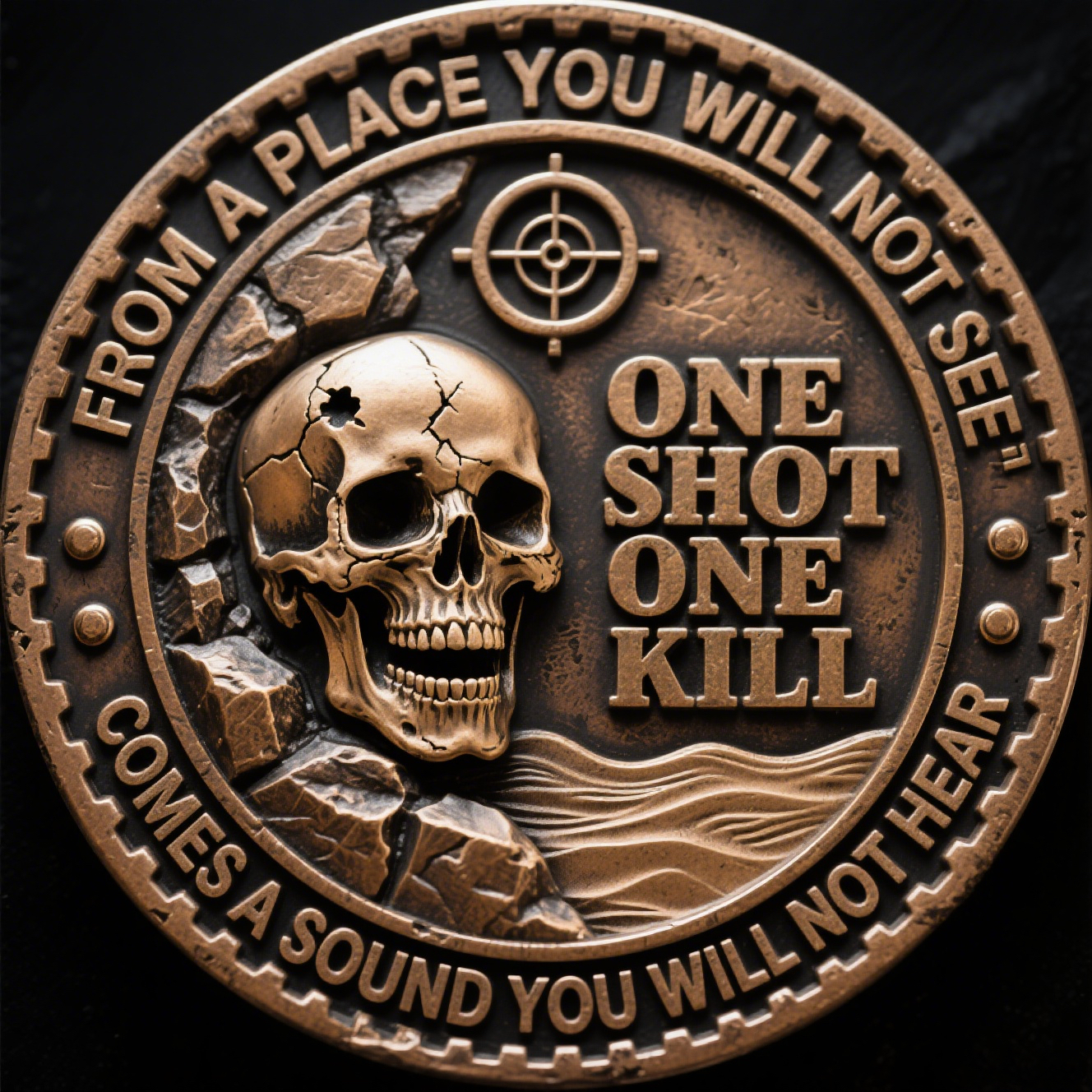 Sniper Legend Challenge Coin - The Ultimate One Shot One Kill & Hunt Down Token 🎯