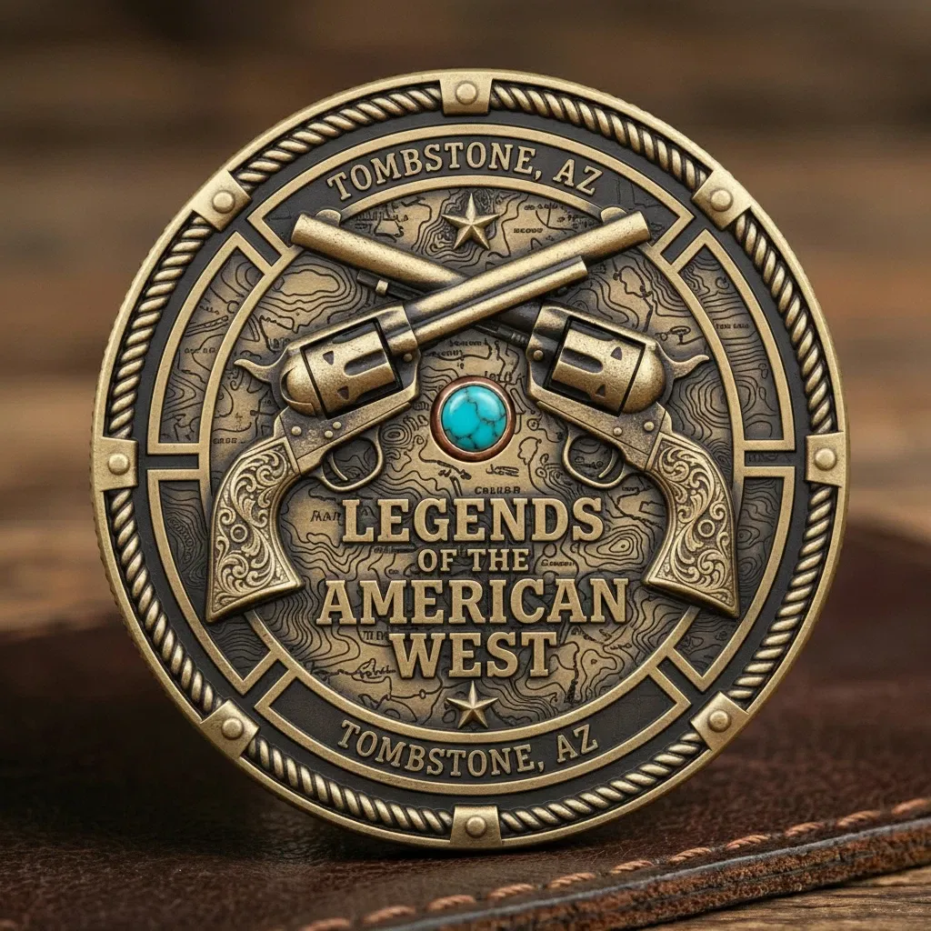 🏆NEW YEAR 60% OFF - Tombstone Gunslinger Legacy Commemorative Coin 🤠⭐