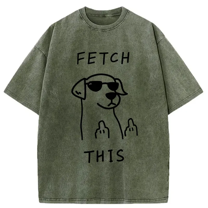 Rebellious Dog Washed T-Shirt