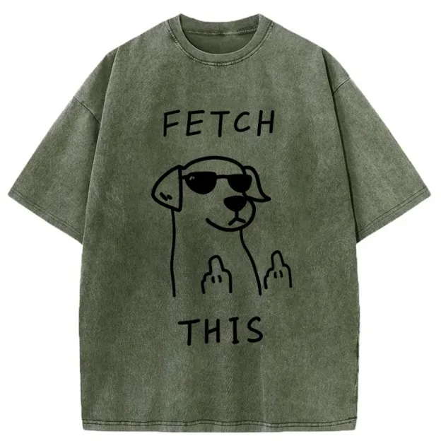 Rebellious Dog Washed T-Shirt