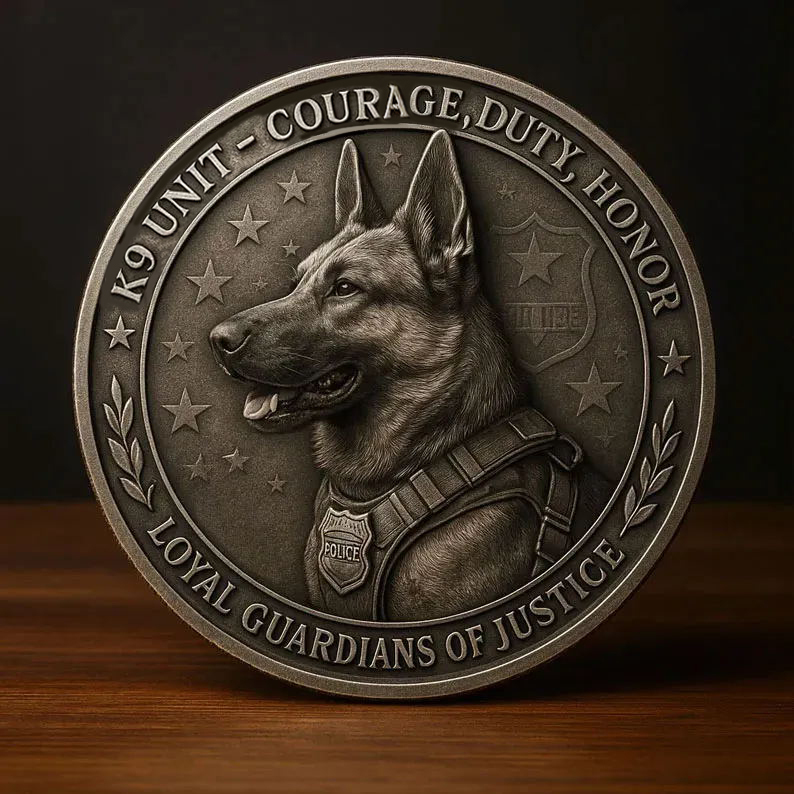K9 Commemoration Coin: Honor the Heroes of the Force