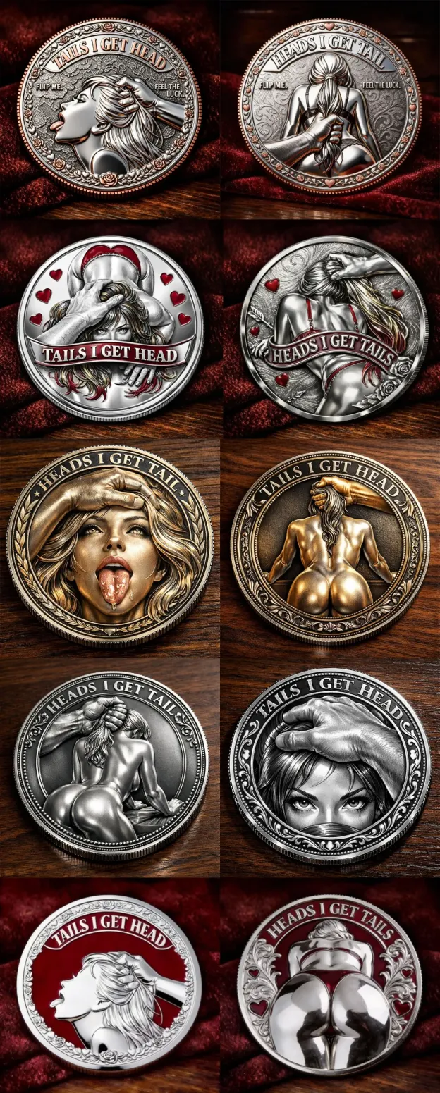 “Heads I Get Tails / Tails I Get Head” Challenge Coin Set