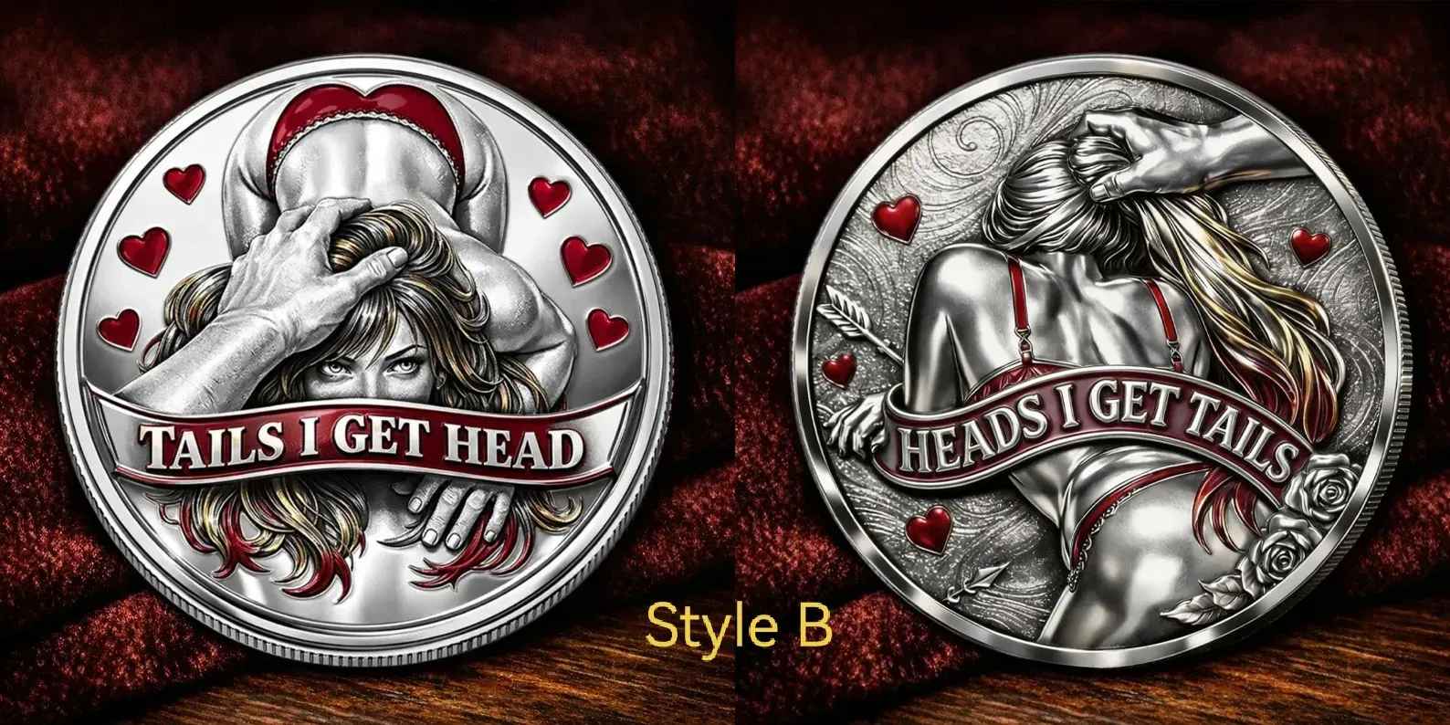 “Heads I Get Tails / Tails I Get Head” Challenge Coin Set