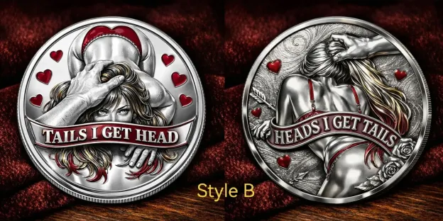 “Heads I Get Tails / Tails I Get Head” Challenge Coin Set