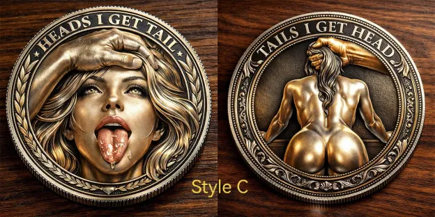 “Heads I Get Tails / Tails I Get Head” Challenge Coin Set