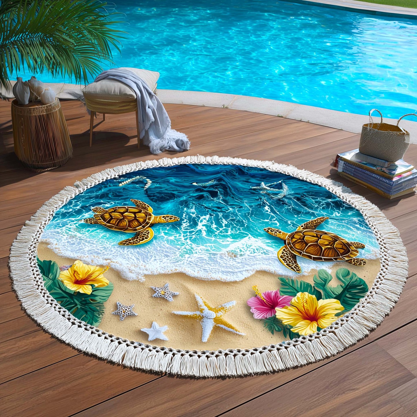 Tropic Nomad Round Beach Towel