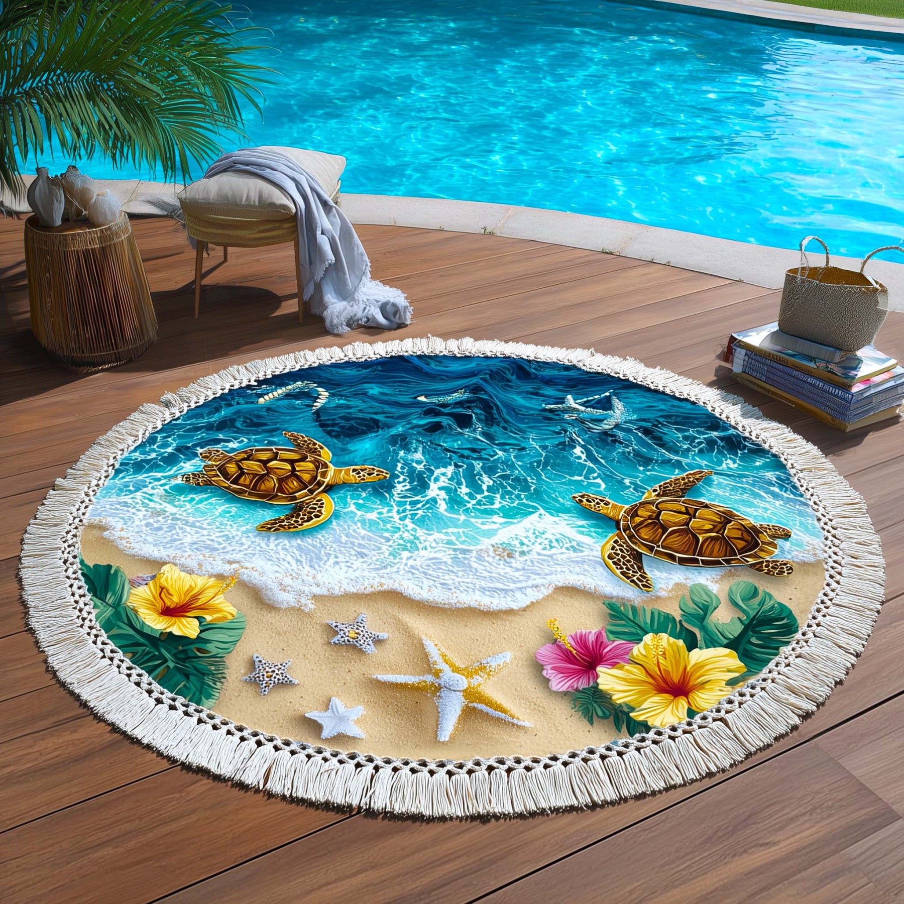 Tropic Nomad Round Beach Towel