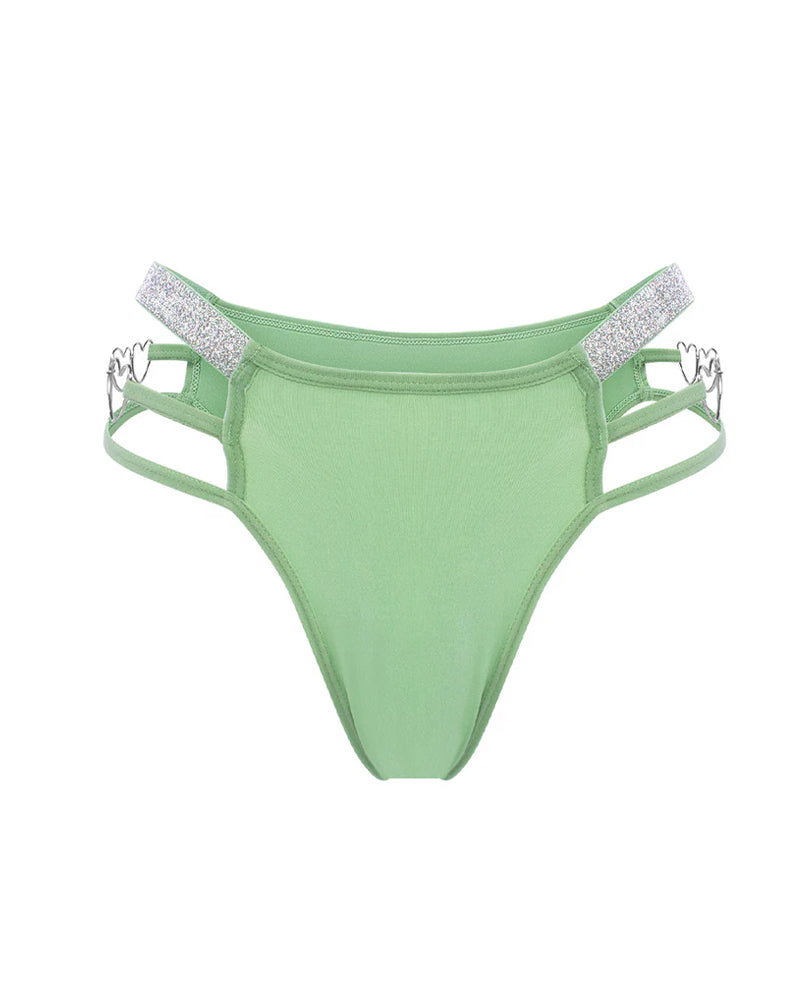 Sexy Heart-shaped Chain Soft Breathable Panties