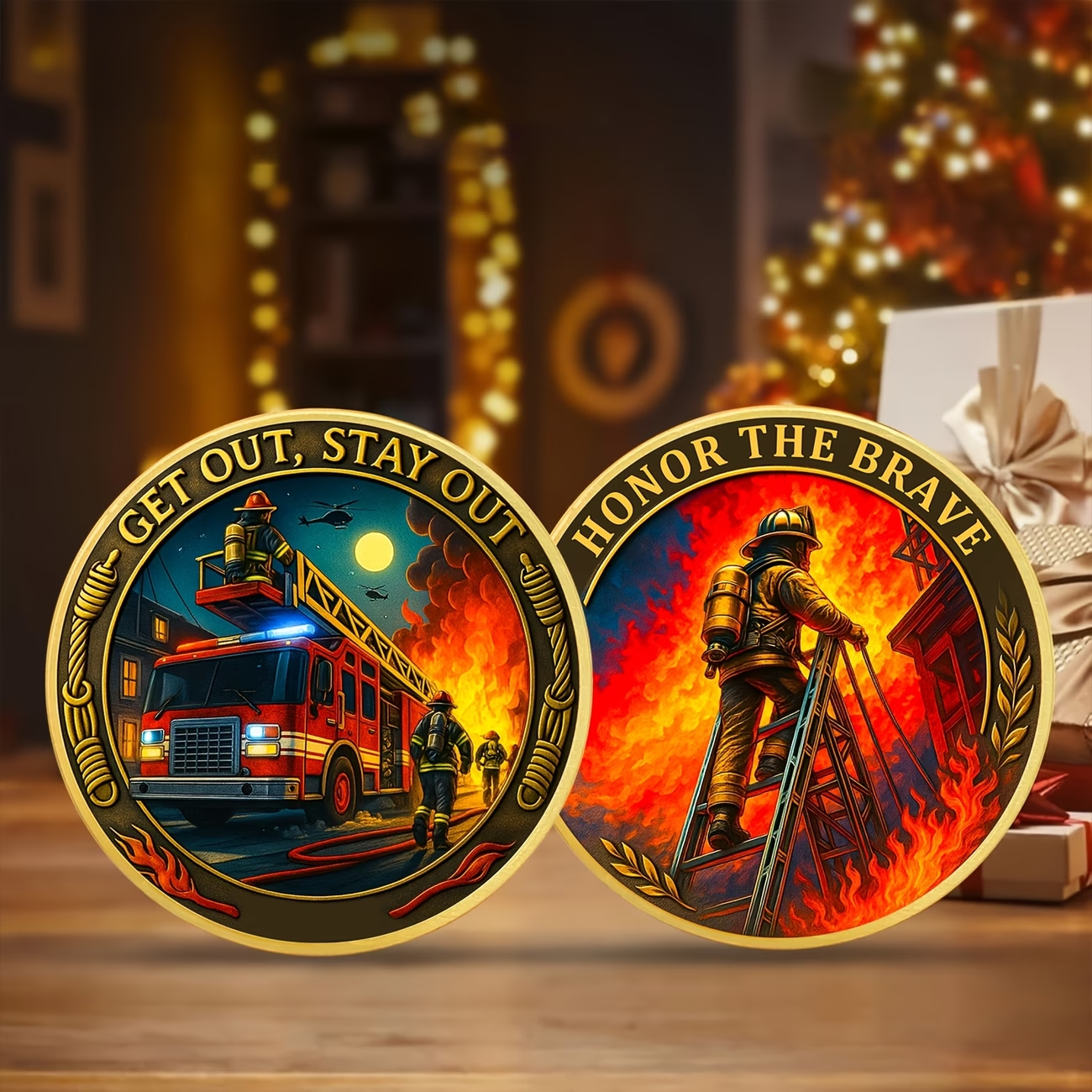 🔥 Firefighter Hero Commemorative Coin – Honor & Protect Edition 🚒