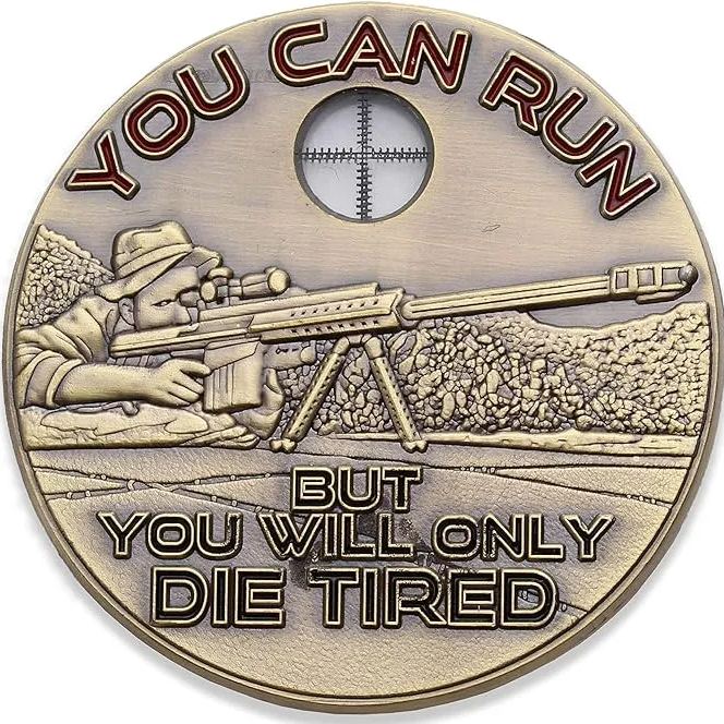 Sniper Challenge Coin - One Shot One Kill Challenge Coin