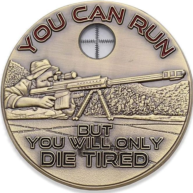 Sniper Challenge Coin - One Shot One Kill Challenge Coin