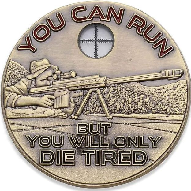 Sniper Challenge Coin - One Shot One Kill Challenge Coin
