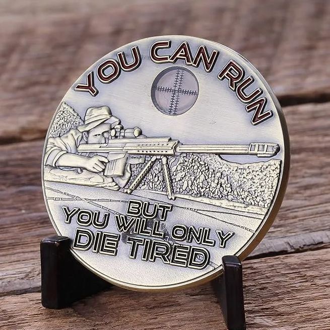 Sniper Challenge Coin - One Shot One Kill Challenge Coin