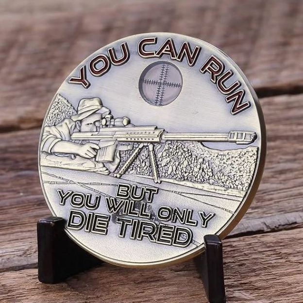 Sniper Challenge Coin - One Shot One Kill Challenge Coin
