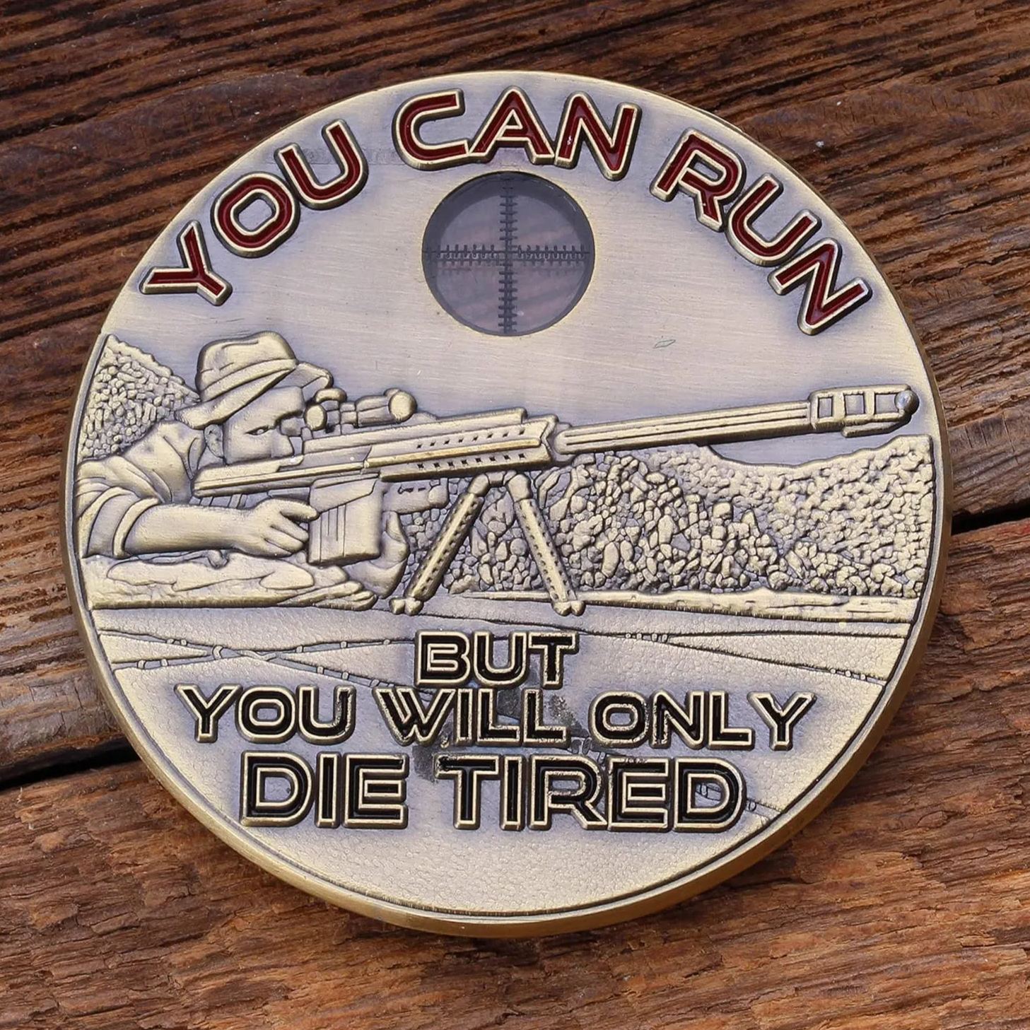 Sniper Challenge Coin - One Shot One Kill Challenge Coin