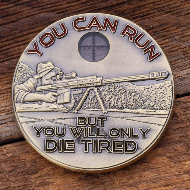 Sniper Challenge Coin - One Shot One Kill Challenge Coin