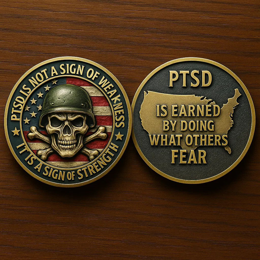 PTSD Combat Veteran Challenge Coin