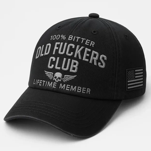 Old Fuckers Club-Vintage Baseball Cap