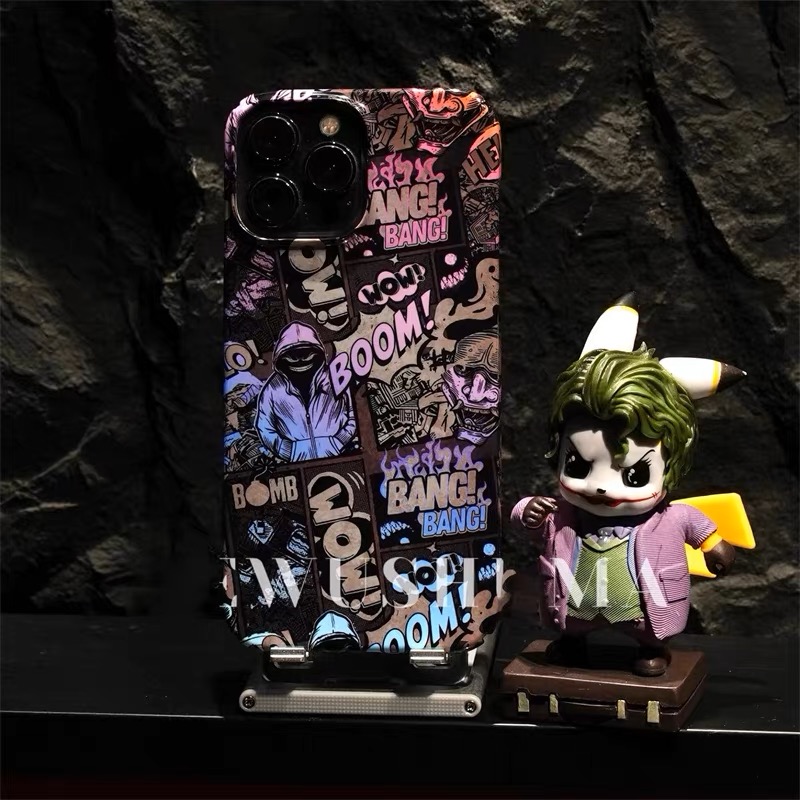 Graffiti cartoon frosted phone case