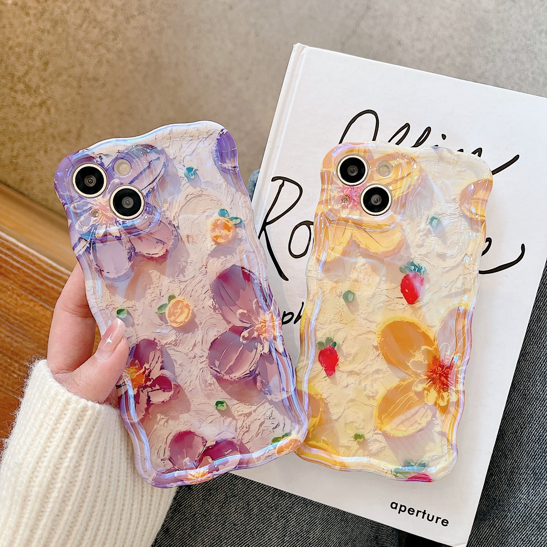 🔥New listing 2🔥 iPhone retro oil painting pattern phone case