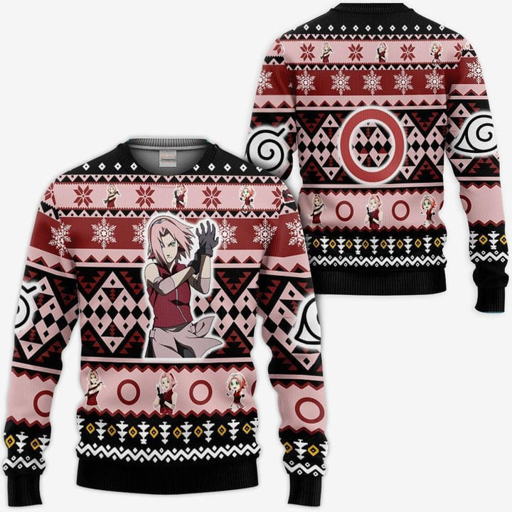 Ugly Christmas Sweater - Naruto Sakura-AstyleStore