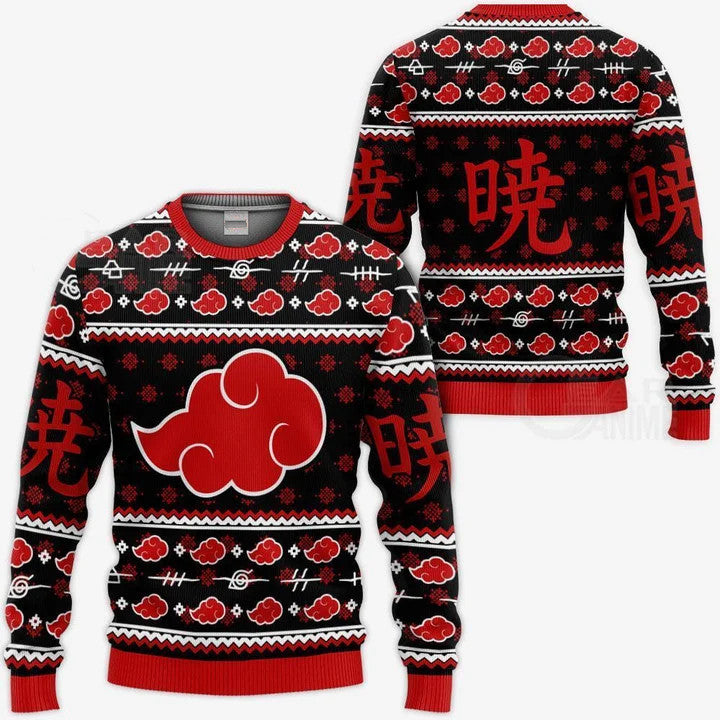 Ugly Christmas Sweater - Naruto Akatsuki II-AstyleStore